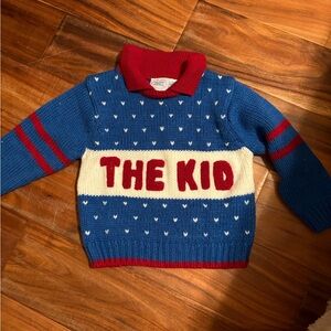 Vintage Blue and Red Kids Sweater size 24 months